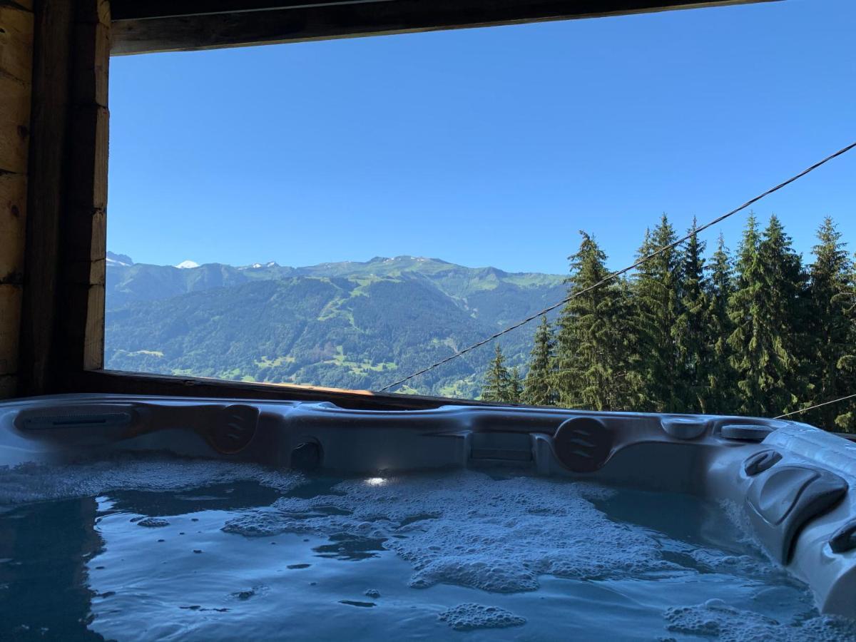 Les Rottes, Bas Ferme Proche Morillon Samoens Avec Spa Verchaix Exterior foto