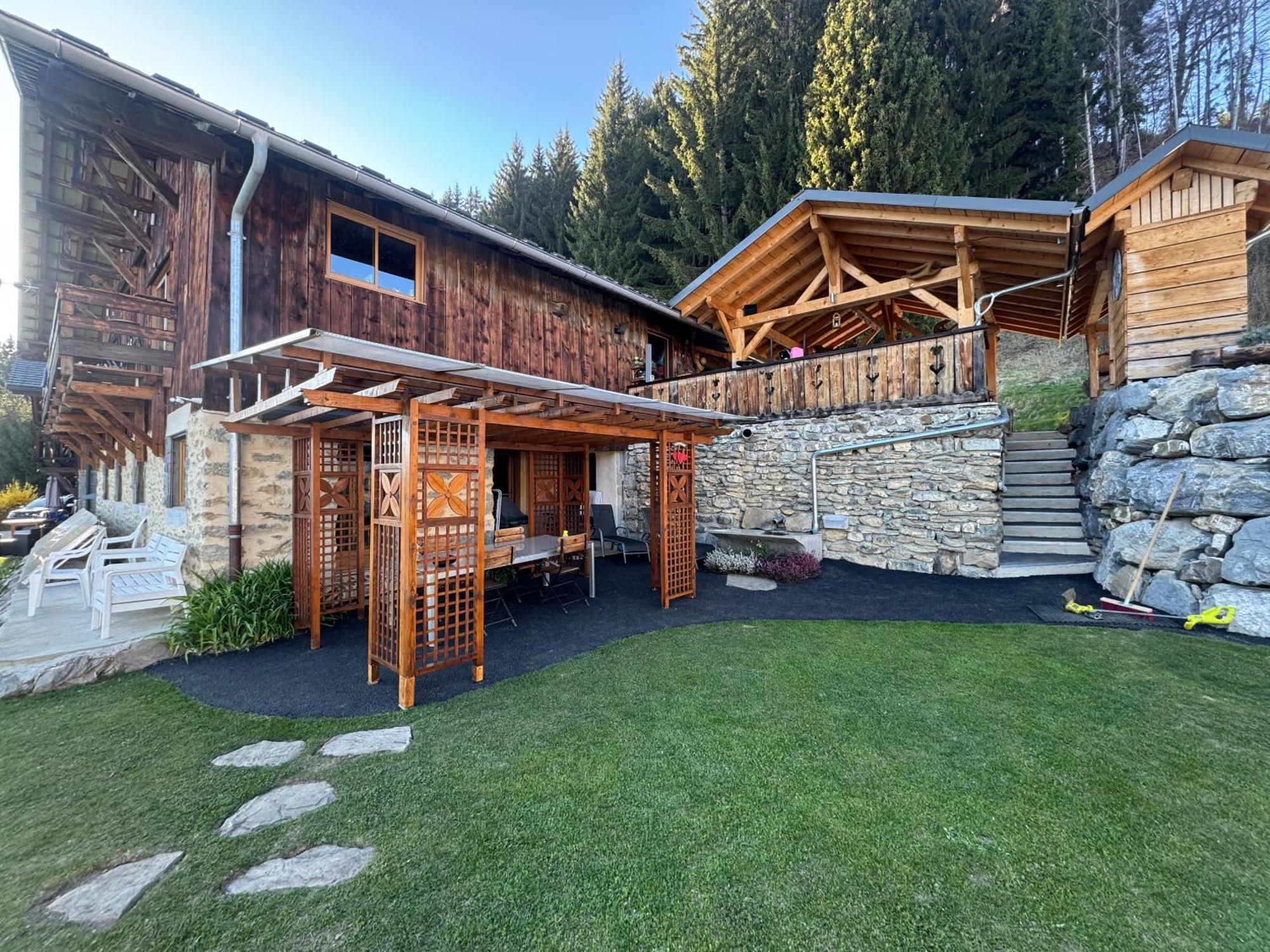 Les Rottes, Bas Ferme Proche Morillon Samoens Avec Spa Verchaix Exterior foto